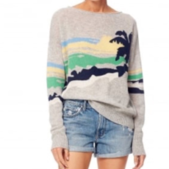 360 Cashmere Sweaters - NWT 360 Cashmere Sunny Print Cashmere Sweater